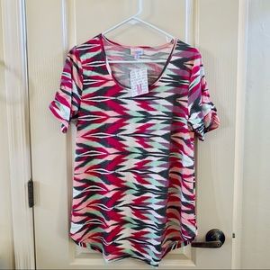 NWT Lularoe Pink Aztec Morgan Sz Medium